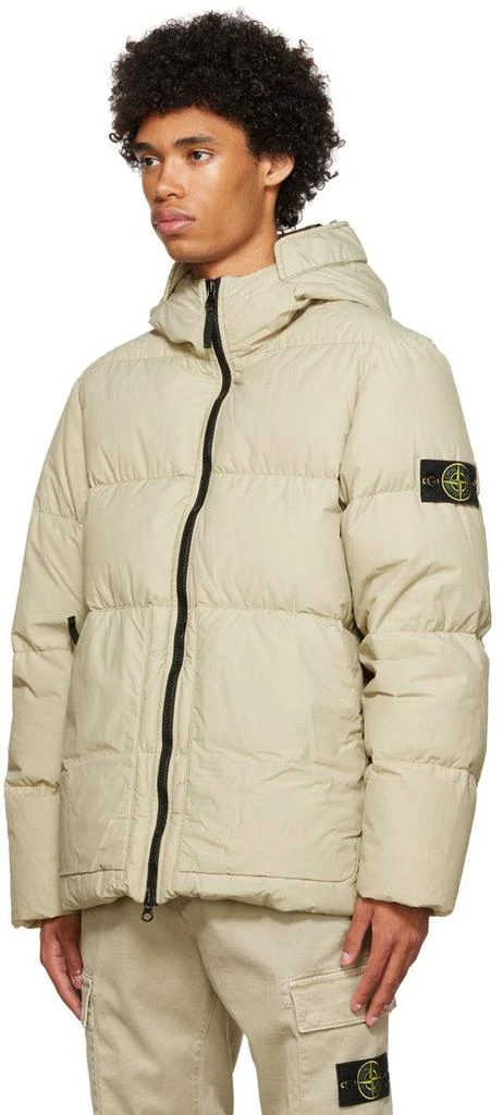 商品Stone Island|Beige Naslan Down Jacket,价格¥5104,第4张图片详细描述