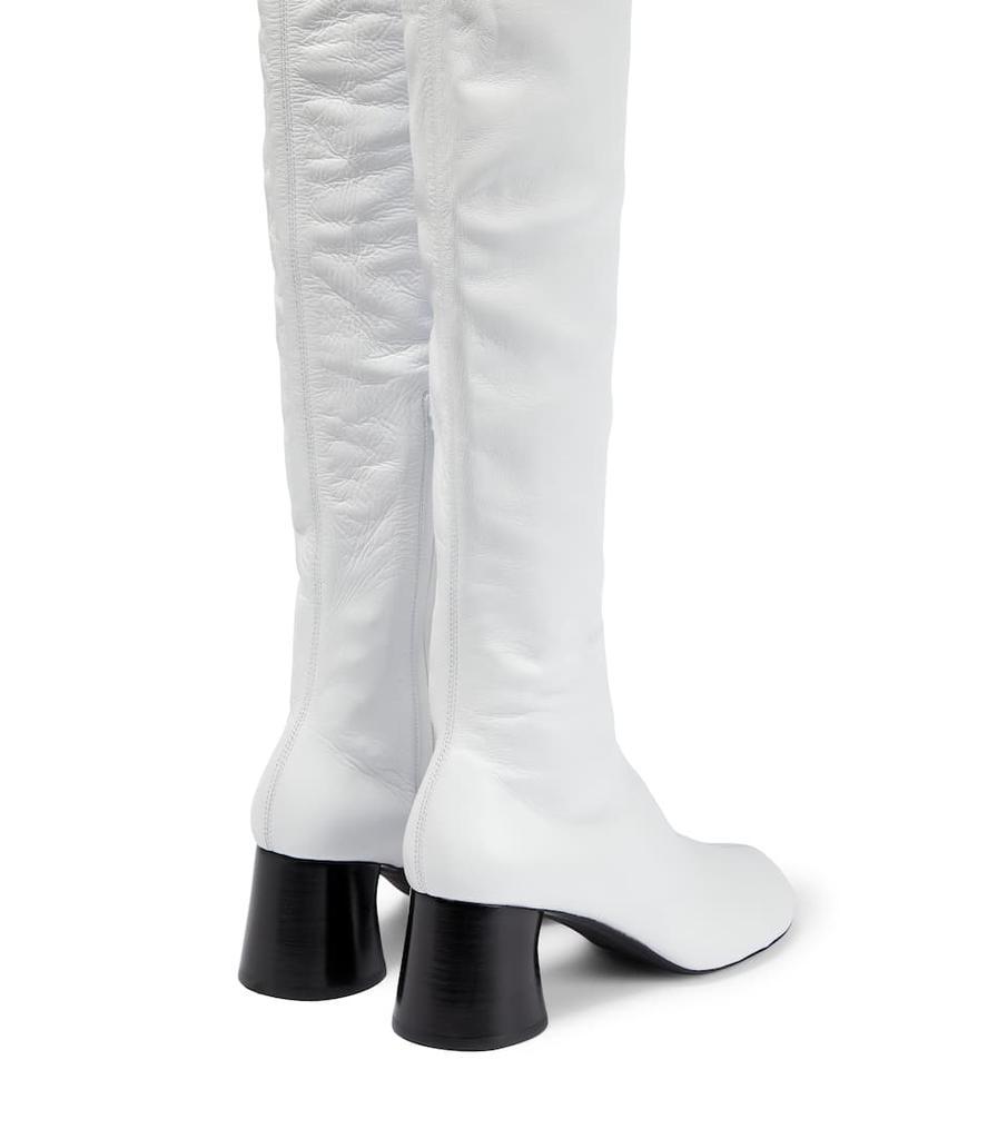 商品Khaite|Admiral leather over-the-knee boots,价格¥12061,第5张图片详细描述