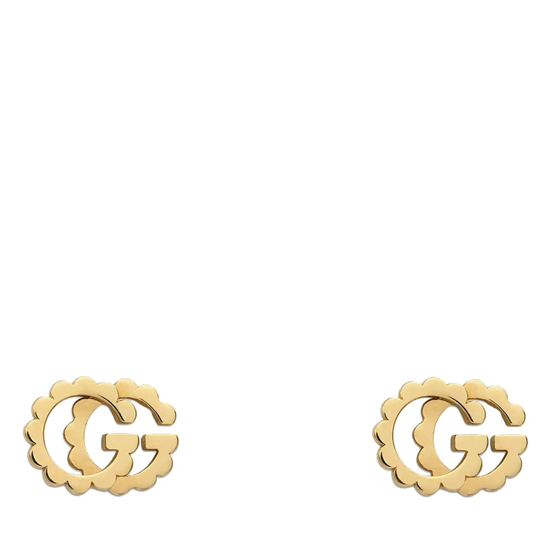 GUCCI/古驰 double G系列 18k金黄金双G耳钉 商品