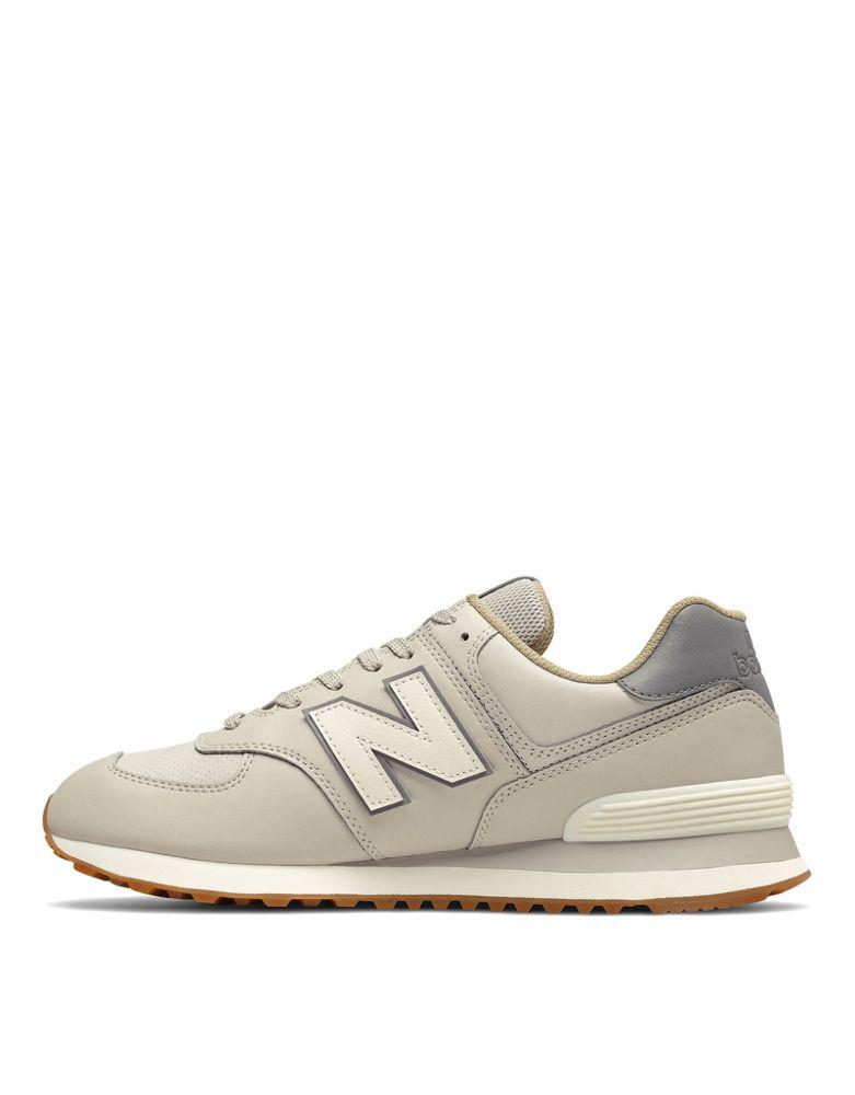 New Balance 574 trainers in light grey商品第2张图片规格展示