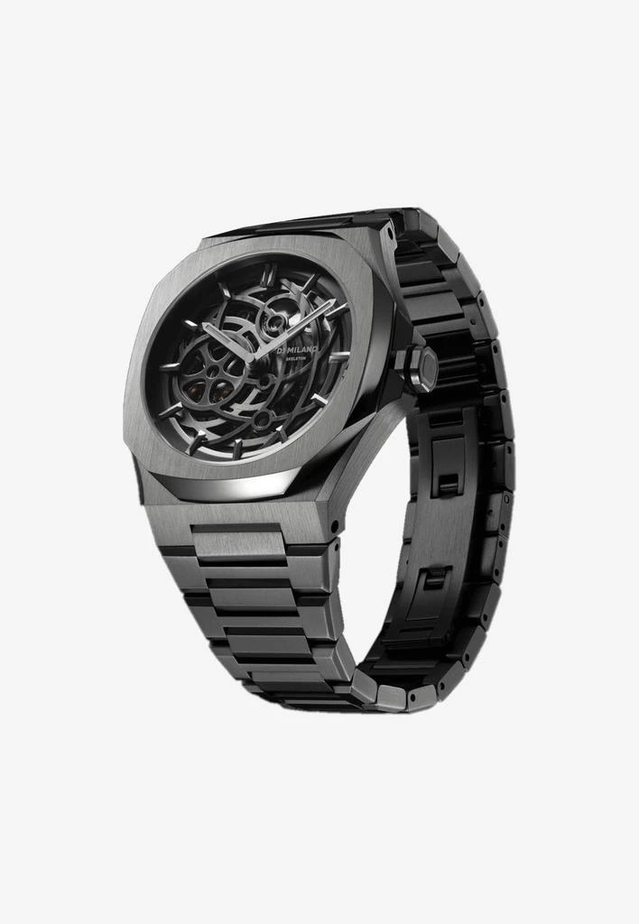 商品D1 MILANO|Stainless Steel Skeleton Watch,价格¥5913,第2张图片详细描述