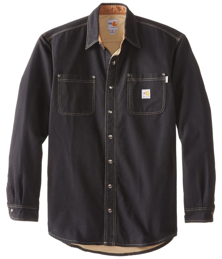 商品Carhartt|Men's Big & Tall Flame Resistant Canvas Shirt Jacket,价格¥969,第1张图片