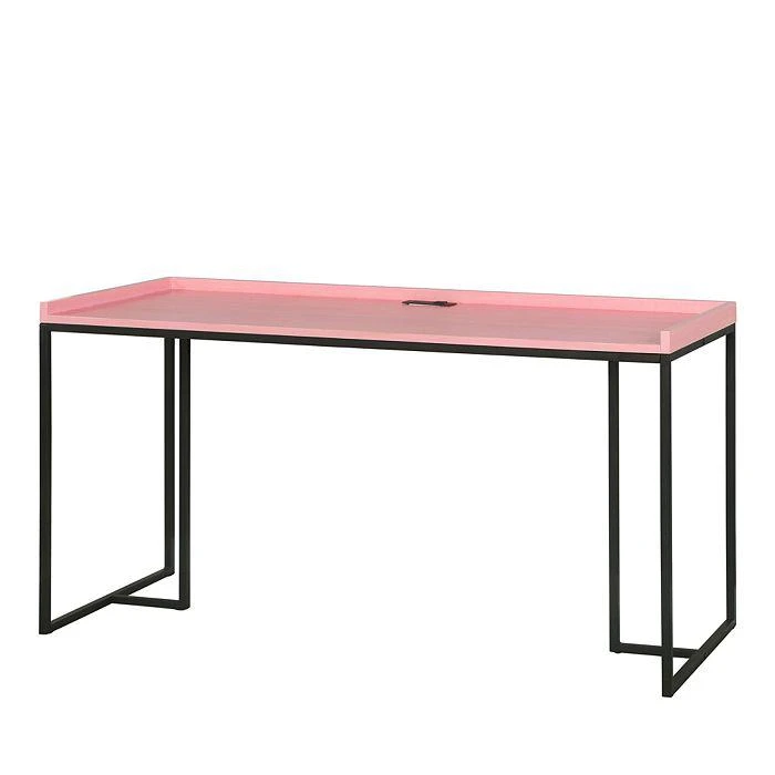 商品Sparrow & Wren|Hinsdale Pink Computer Desk with USB Ports,价格¥4730,第1张图片