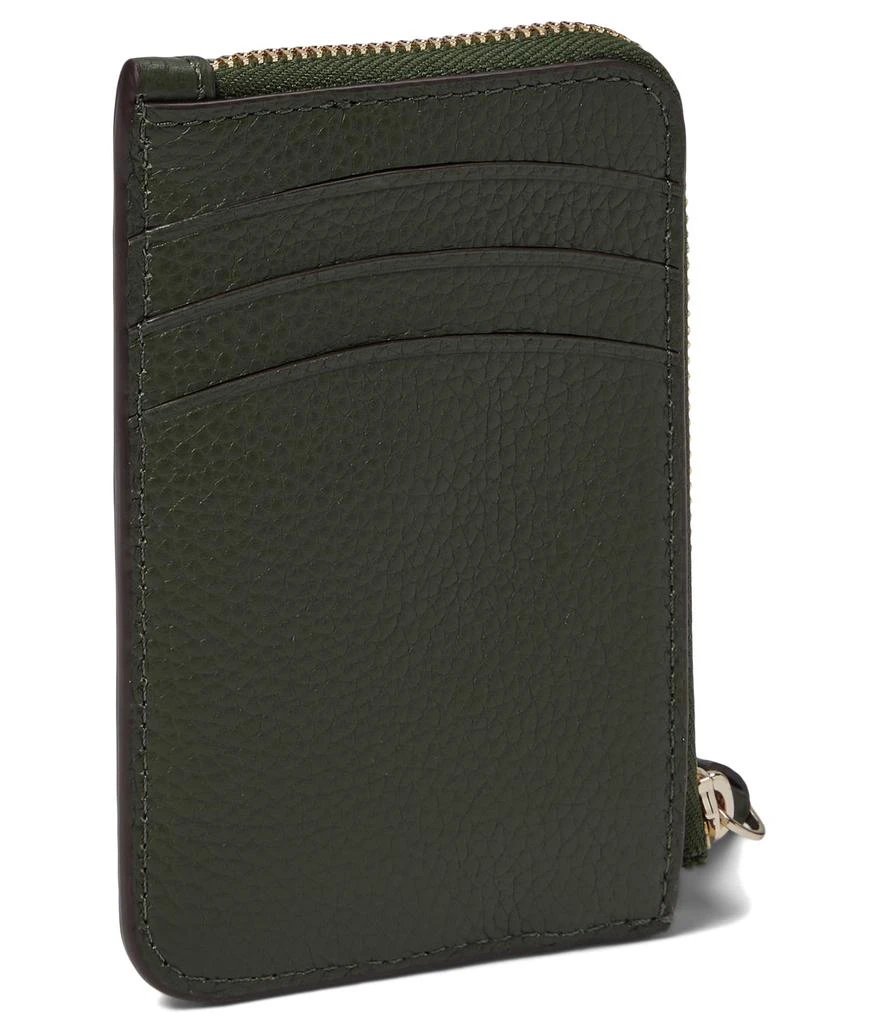 商品Kate Spade|Knott Pebbled Leather Zip Card Holder,价格¥666,第2张图片详细描述