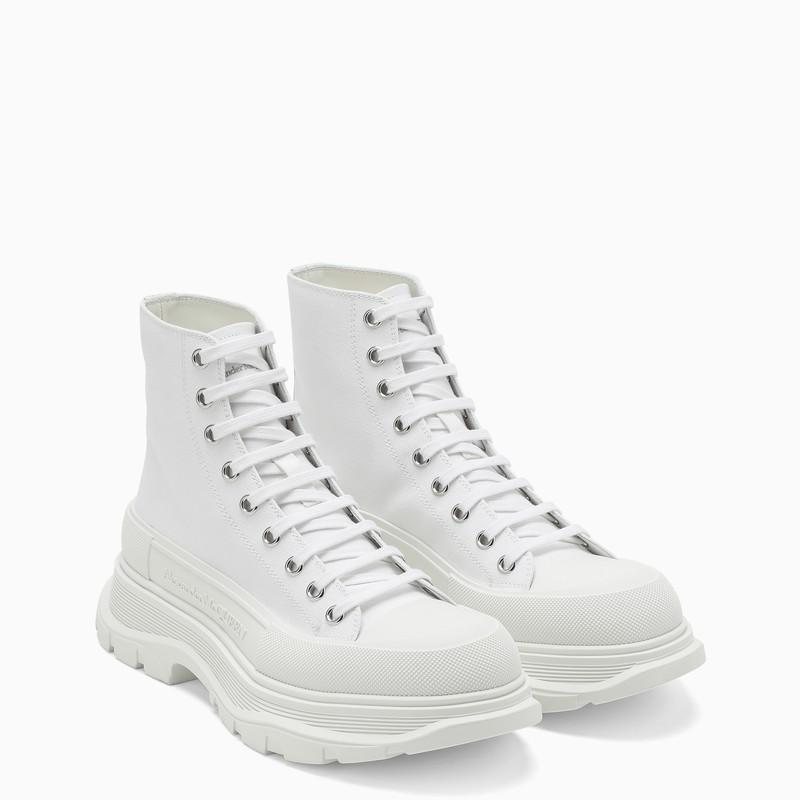 White canvas Tread Slick boots商品第2张图片规格展示