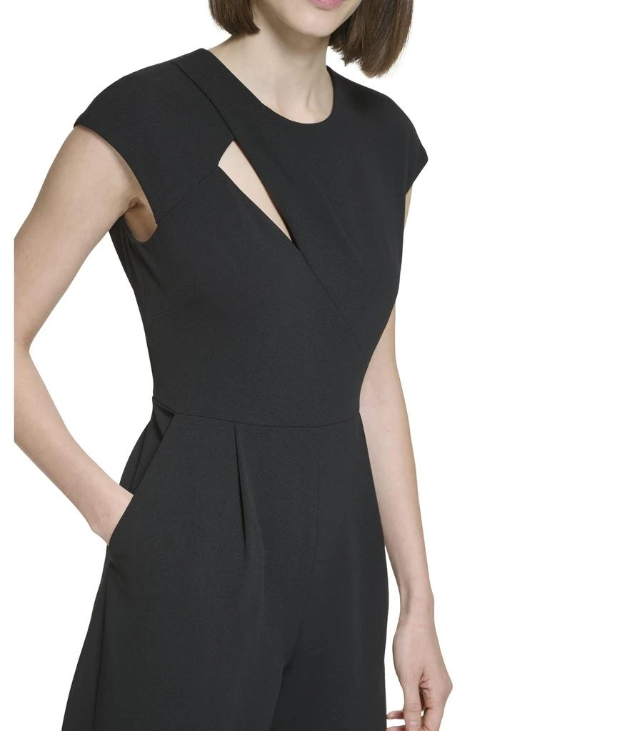 商品Calvin Klein|Midi Jumpsuit with Cap Sleeves,价格¥665,第3张图片详细描述