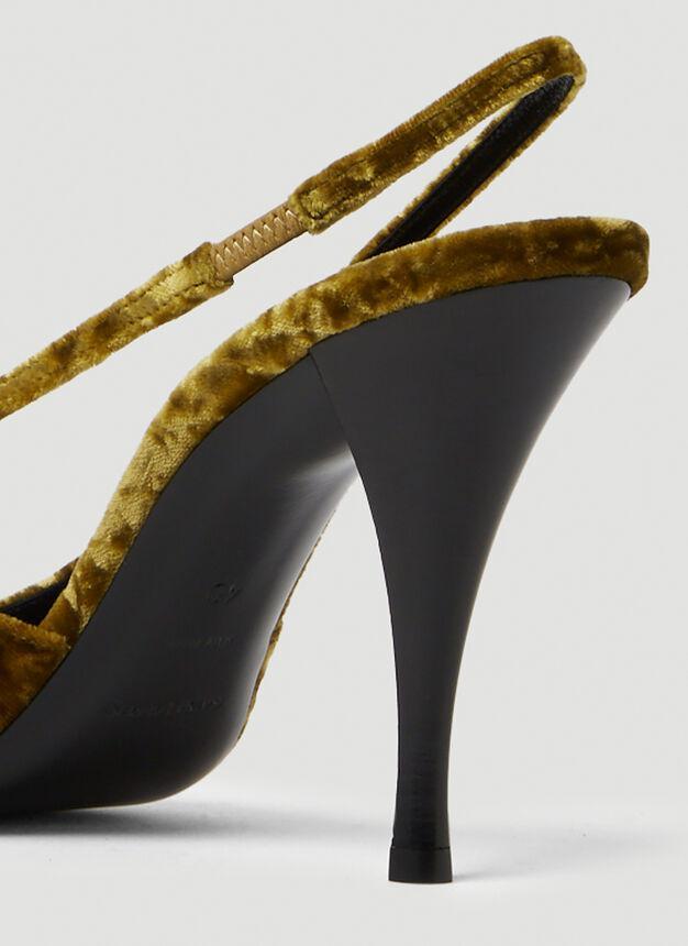 商品Yves Saint Laurent|Tom High Heels in Yellow,价格¥5890,第7张图片详细描述