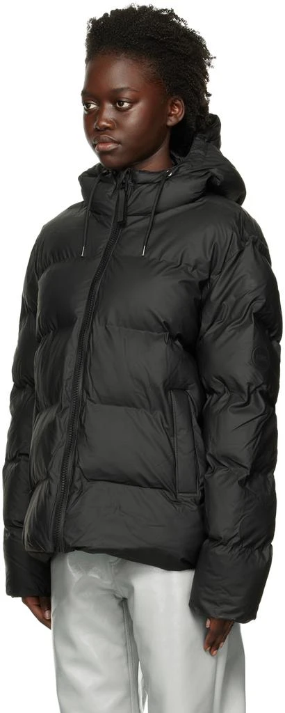 商品RAINS|Black Puffer Down Jacket,价格¥1380,第4张图片详细描述