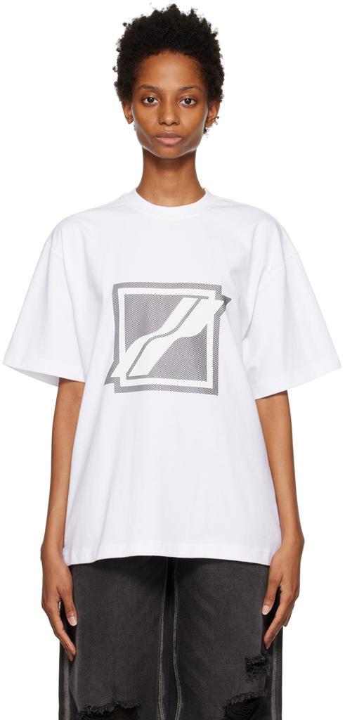 商品We11done|White Bonded T-Shirt,价格¥502,第1张图片
