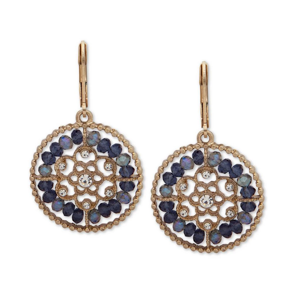 商品Lonna & Lilly|Gold-Tone Crystal & Bead Openwork Drop Earrings,价格¥179,第1张图片