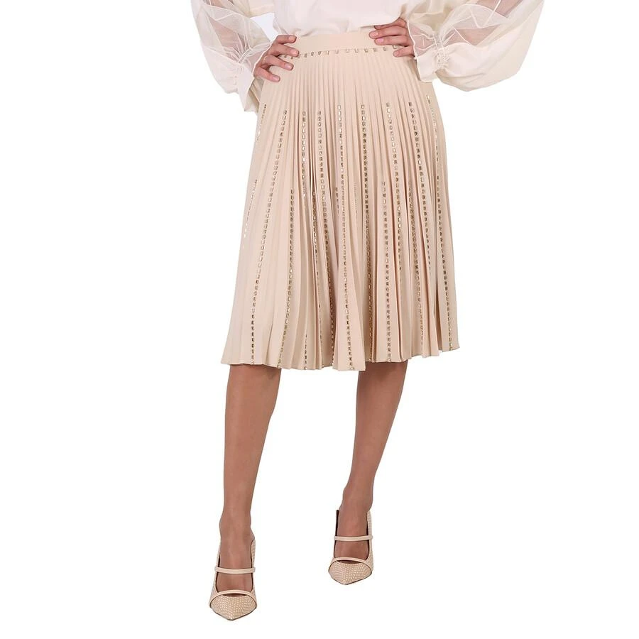 商品Burberry|Plisse Soleil Crystal Detail Stretch Cady Skirt,价格¥3362,第1张图片