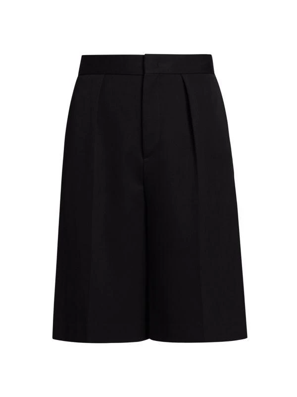 商品Jil Sander|Pleated Wool Relaxed-Fit Shorts,价格¥2889,第1张图片