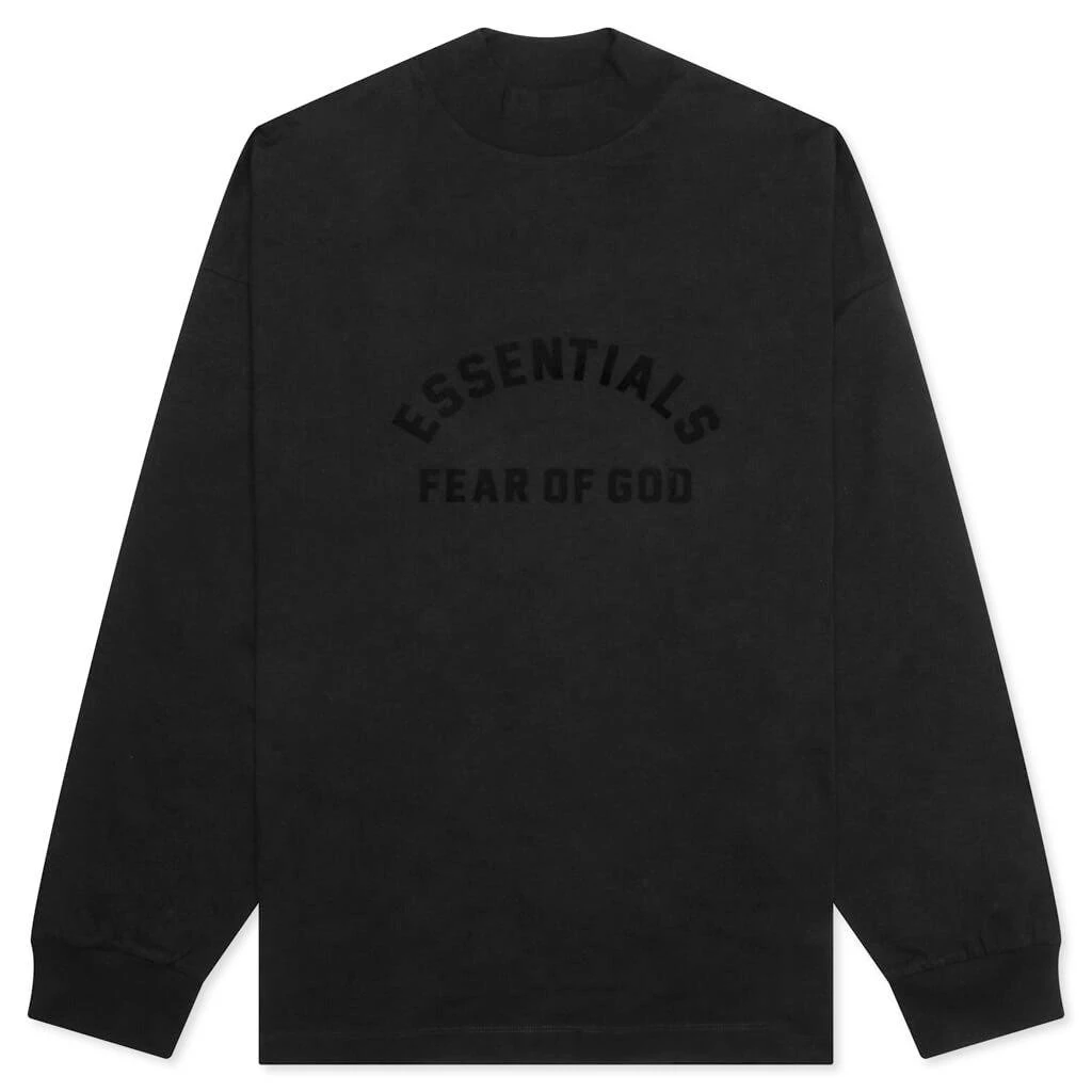 商品Essentials|L/S Tee - Jet Black,价格¥455,第1张图片