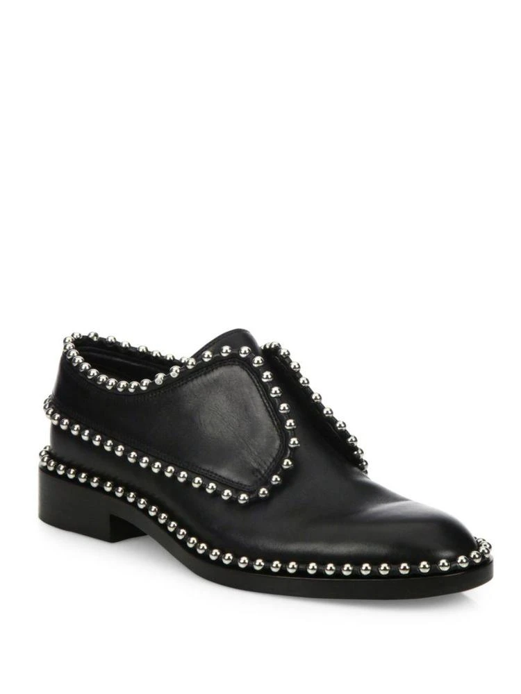 商品Alexander Wang|Alexander Wang - Wendie Leather Embellished Laceless Oxfords,价格¥5214,第1张图片