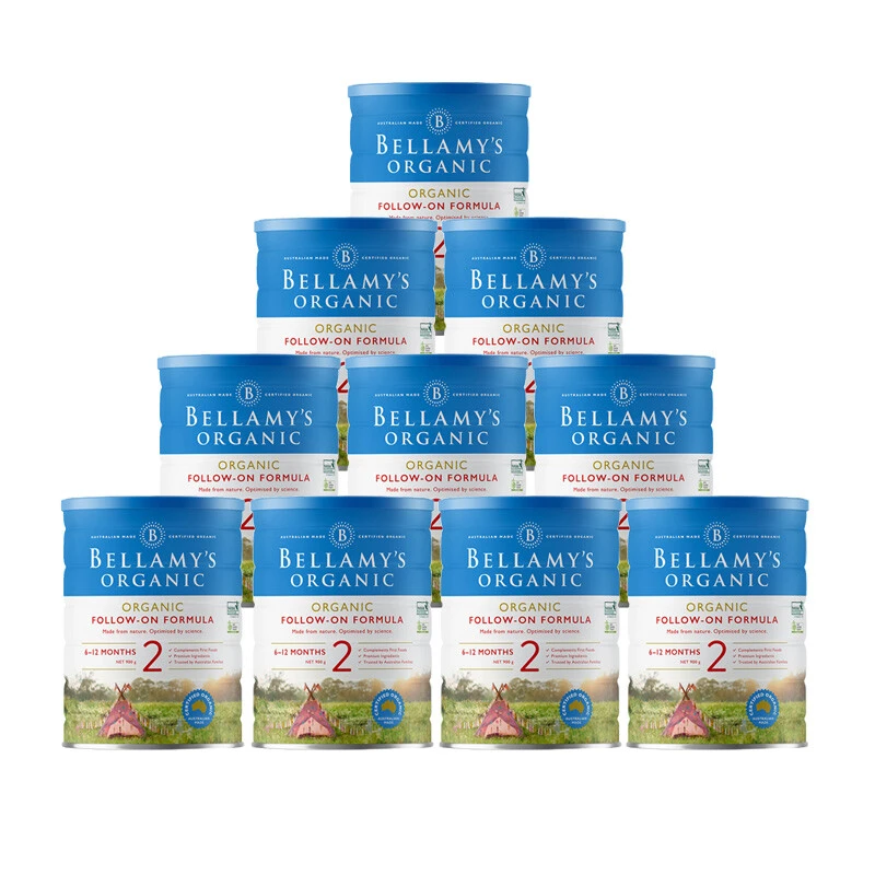 Bellamys Organic贝拉米2段（6-12个月）有机婴儿奶粉900g/罐 新旧版本随机发（保税仓发货）（预售3个工作日内发货） 商品