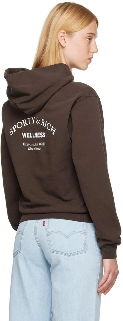 商品Sporty & Rich|Brown Print Hoodie,价格¥1289,第3张图片详细描述