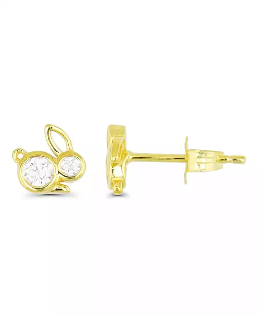 商品Macy's|Bunny Rabbit Stud Earrings in 14K Gold Plated or Sterling Silver,价格¥106,第3张图片详细描述