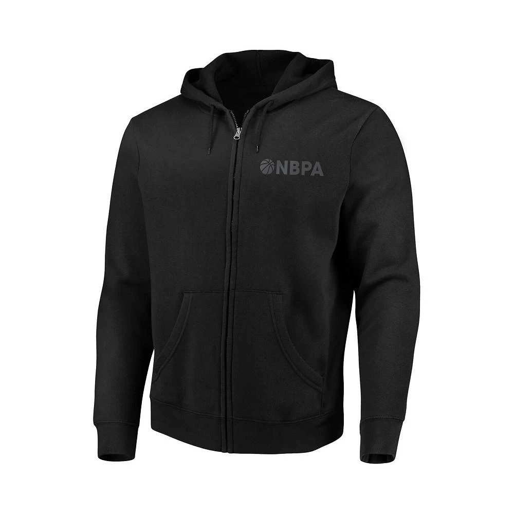 商品Fanatics|Men's Black NBPA Crossover Full-Zip Hoodie Jacket,价格¥596,第2张图片详细描述