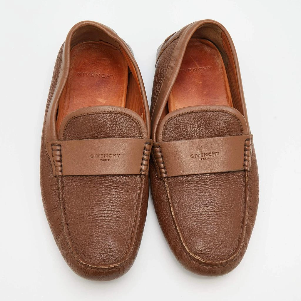 商品[二手商品] Givenchy|Givenchy Brown Leather Slip On Loafers Size 40,价格¥1051,第3张图片详细描述