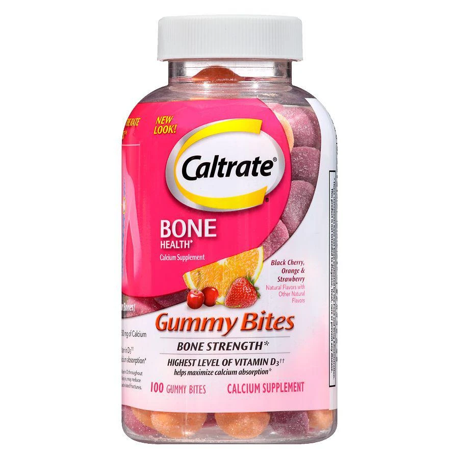 商品Caltrate|钙尔奇钙片+维生素D3软糖 车厘子+橙子+草莓口味 100颗,价格¥163,第1张图片
