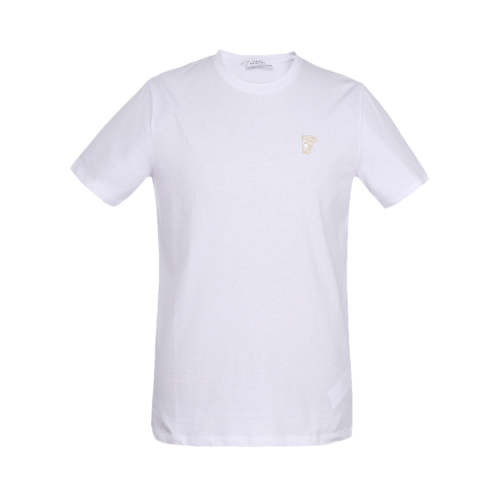 VERSACE COLLECTION  男士白色圆领棉质T恤 V800683-VJ00180-V9052商品第1张图片规格展示