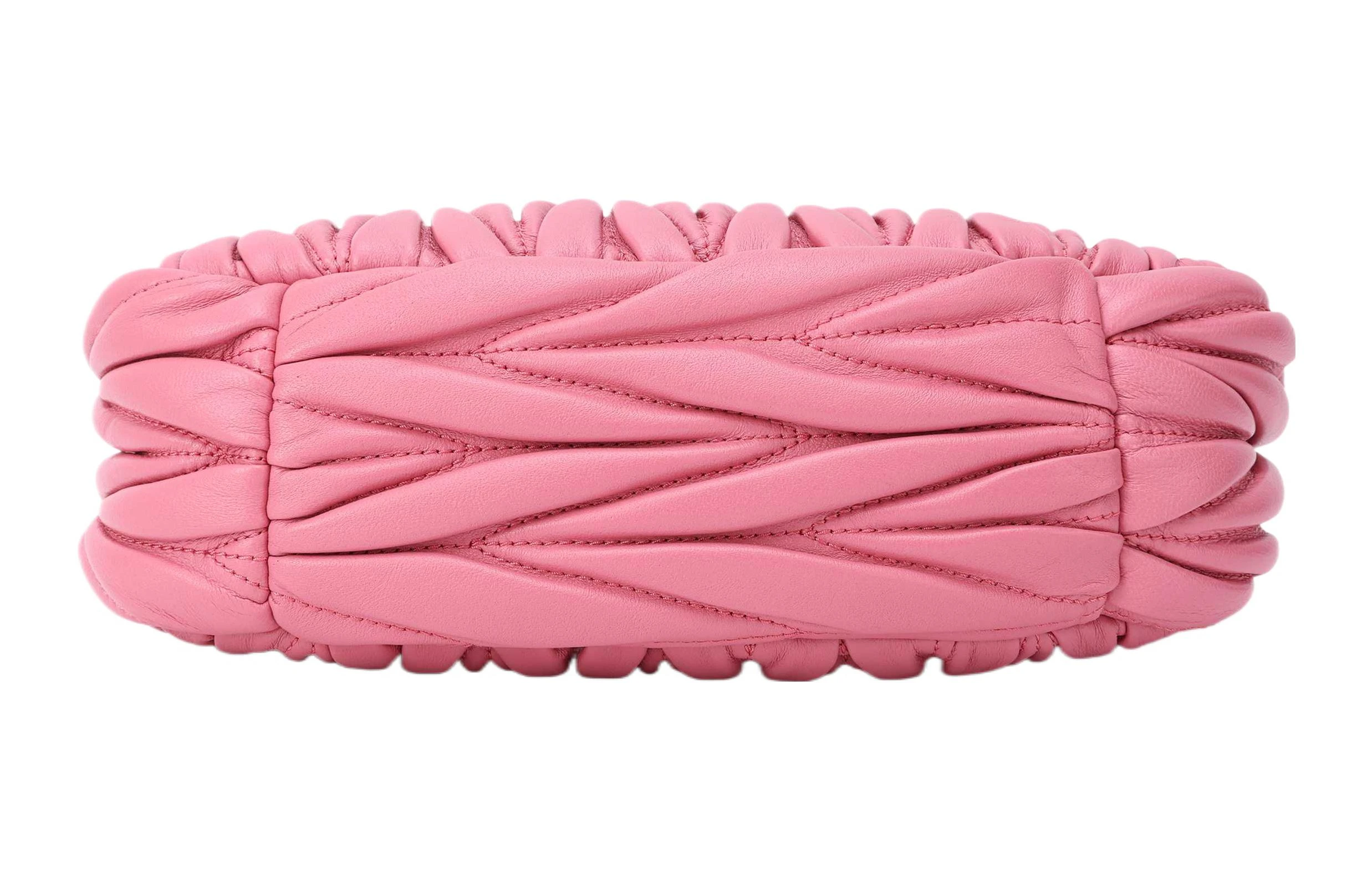 商品[国内直发] Miu Miu|缪缪 Wander系列 提花凸纹 软羊革 Hobo包腋下包单肩包 常规 女款 海棠粉,价格¥17912,第5张图片详细描述