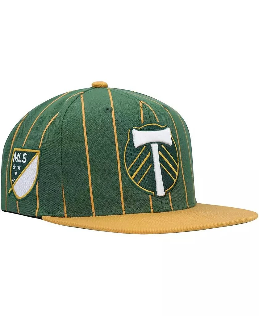 商品Mitchell & Ness|Men's Green Portland Timbers Team Pin Snapback Hat,价格¥269,第1张图片