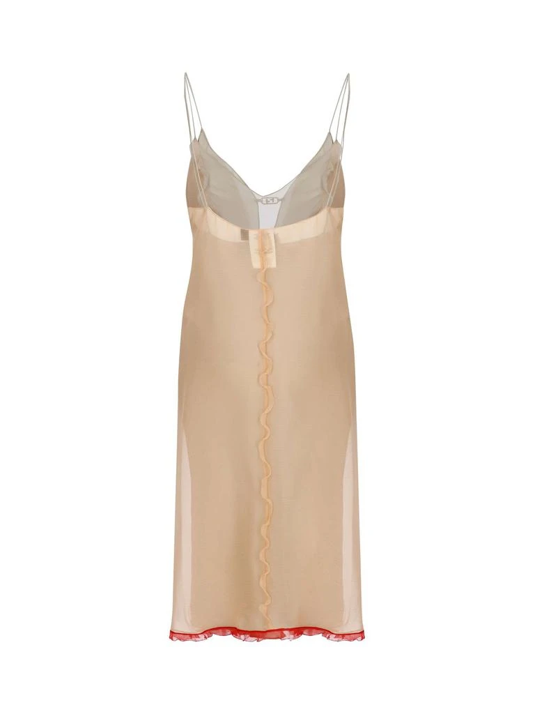商品Fendi|Fendi Ruffled Buckle-Detailed Mini Dress,价格¥13150,第2张图片详细描述