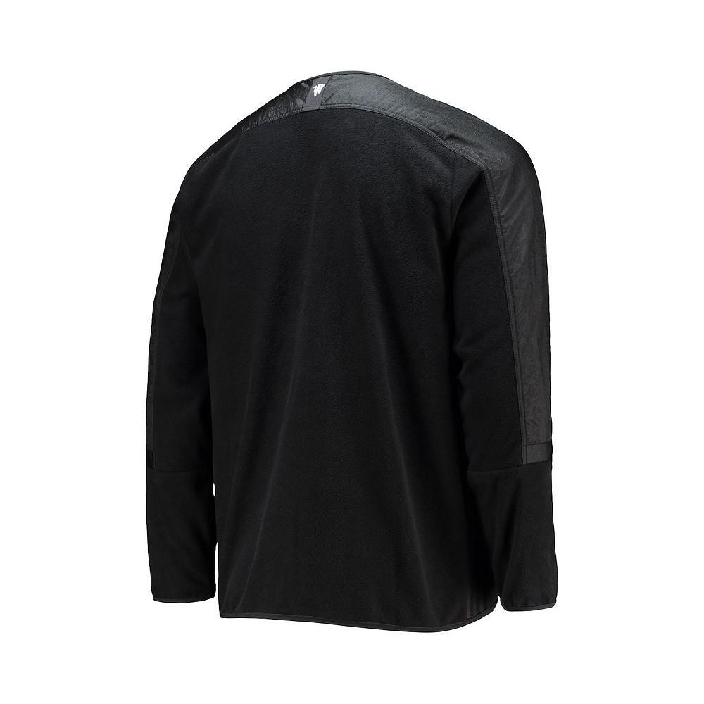 商品Adidas|Men's Black Manchester United Travel Mid-Layer Full-Zip Jacket,价格¥665,第6张图片详细描述