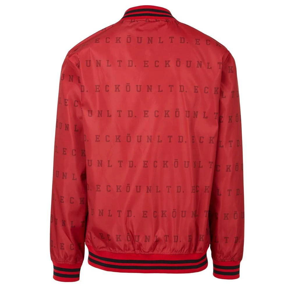 商品Ecko Unltd|Men's Eu Stripe Aop Varsity Windbreaker,价格¥507,第2张图片详细描述