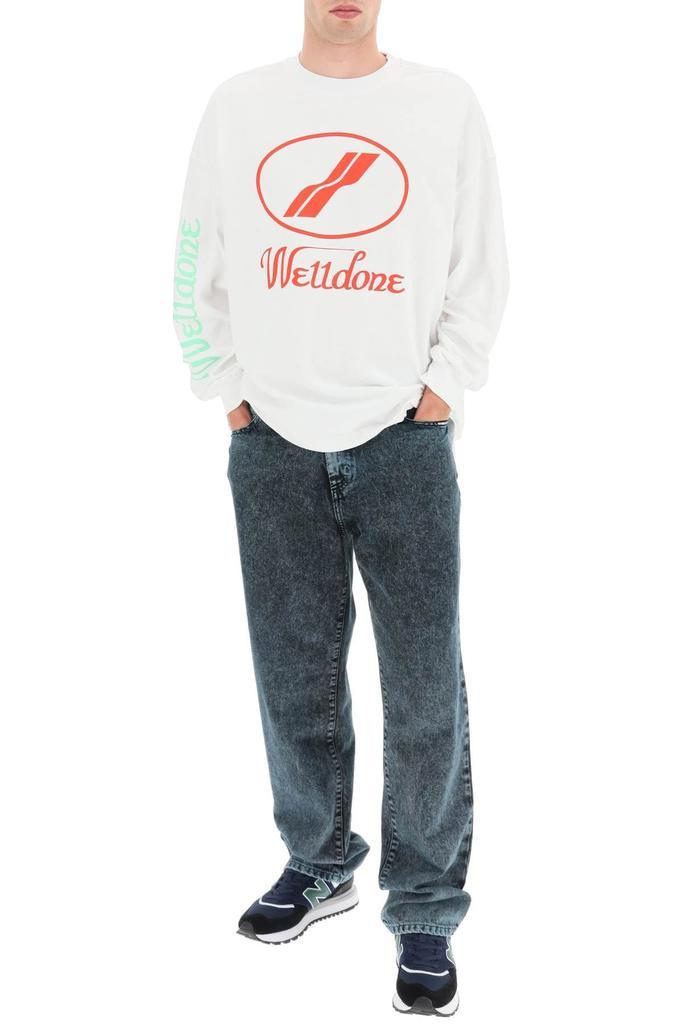 商品We11done|MULTI LOGO LONG SLEEVE T-SHIRT,价格¥1198,第4张图片详细描述