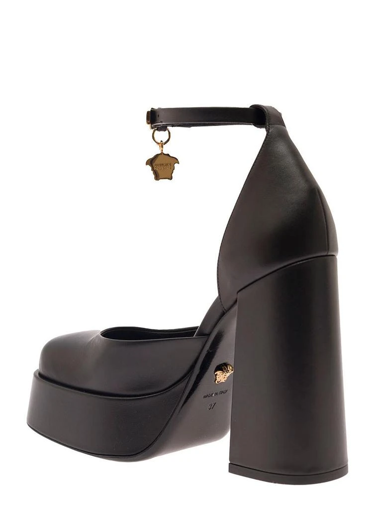 商品Versace|Versace aevitas Black Pumps With Medusa Charm And Platform In Leather Woman - Women,价格¥10310,第2张图片详细描述