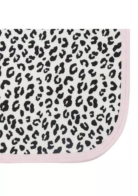 商品Gerber|Baby Girls Set of 4 Leopard Burp Blankets,价格¥89,第7张图片详细描述