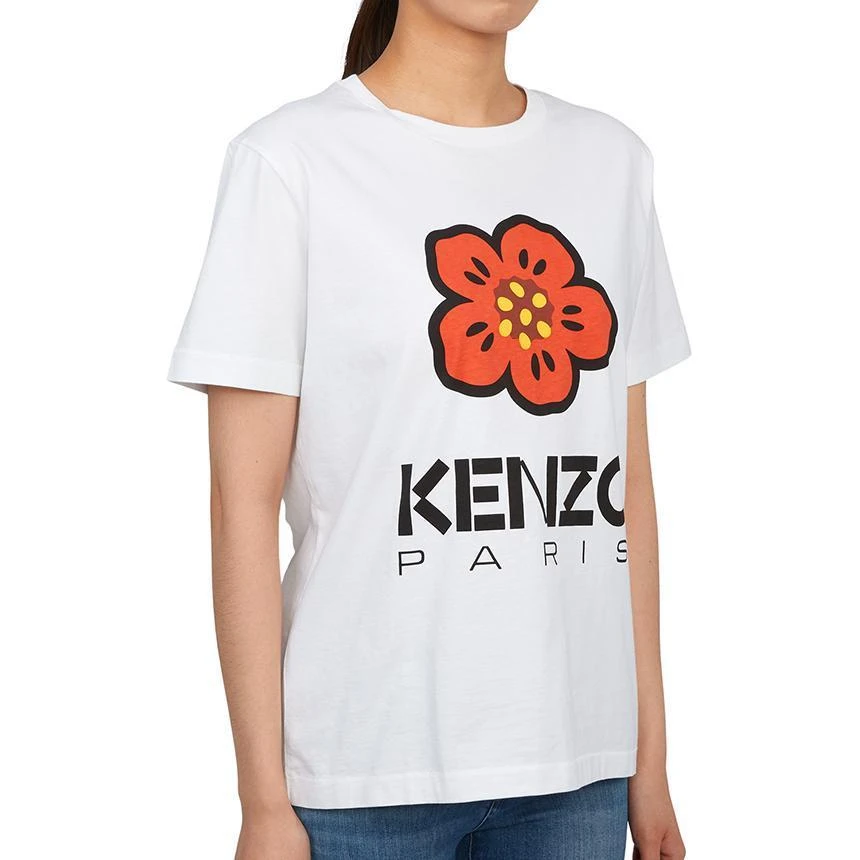 商品[国内直发] Kenzo|圆领套头图案印花短袖 T恤 女款 白色,价格¥1088,第5张图片详细描述