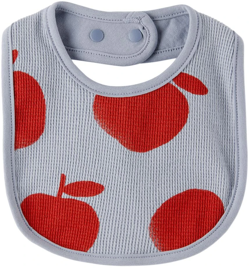 商品Jellymallow|Baby Blue & Red Pomme Bodysuit & Bib Set,价格¥283,第3张图片详细描述