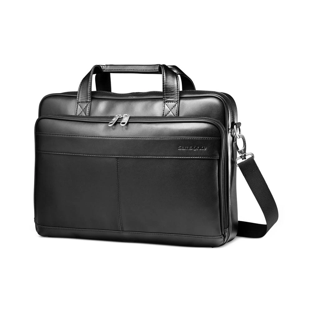 商品Samsonite|Leather Slim Portfolio Laptop 公文包,价格¥1611,第1张图片