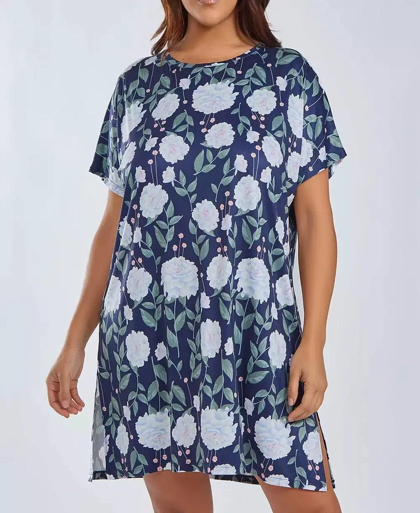 商品iCollection|Plus Size Ultra Soft Sleep Nightgown Dress,价格¥322,第1张图片