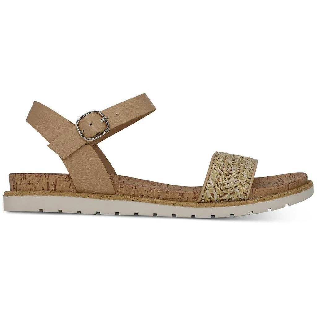 Sun + Stone Womens Mattie Cork Faux Leather Slingback Sandals 商品
