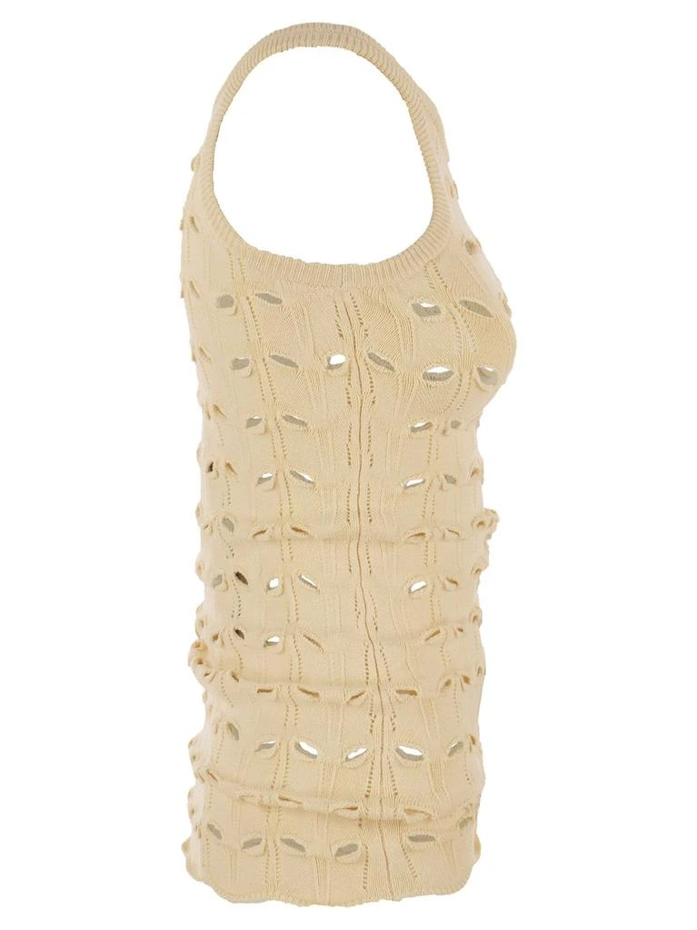 商品Max Mara|Sportmax Astice Perforated Sleeveless Top,价格¥1707,第3张图片详细描述