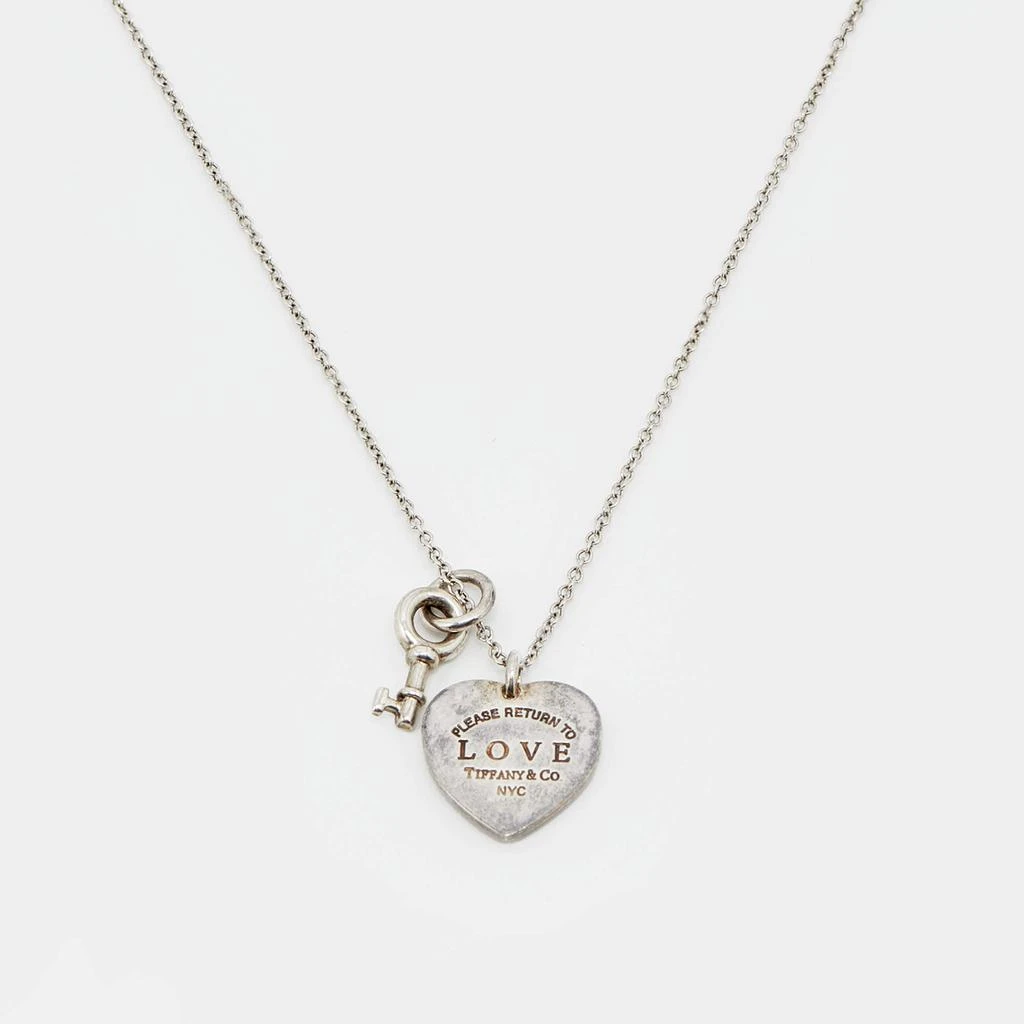 商品[二手商品] Tiffany & Co.|Tiffany & Co. Return to Love Tiffany & Co. Lock Key Charm Heart Tag Sterling Silver Pendant Necklace,价格¥2372,第1张图片