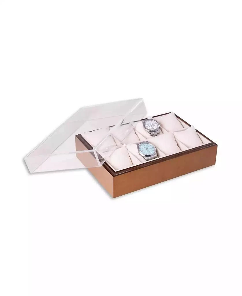 商品Bey-Berk|Wood and Acrylic Eight Watch Box,价格¥711,第1张图片