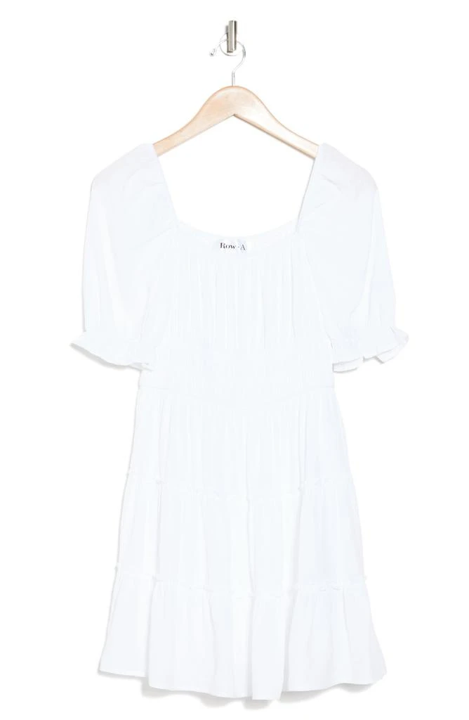 商品ROW A|Ruched Bust Puff Sleeve Mini Dress,价格¥184,第3张图片详细描述