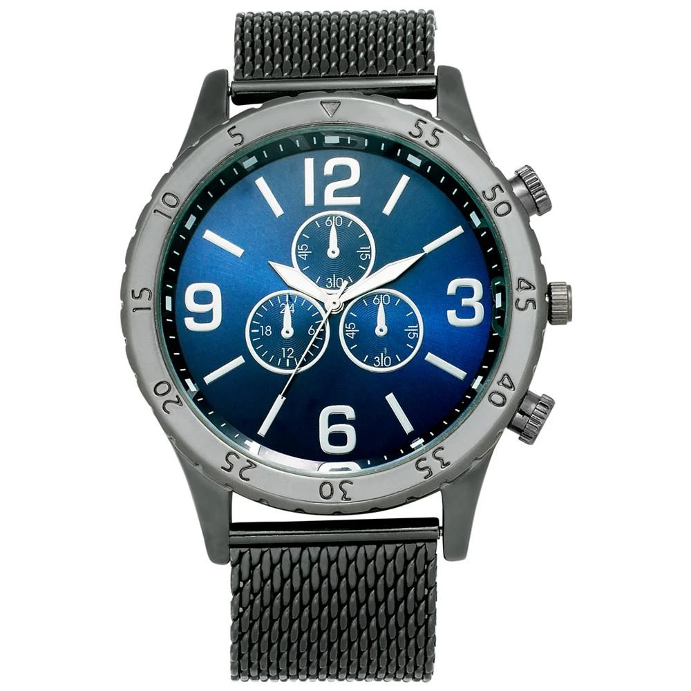 商品INC International|Men's Gunmetal Gray Mesh Bracelet Watch 47mm, Created for Macy's,价格¥159,第1张图片