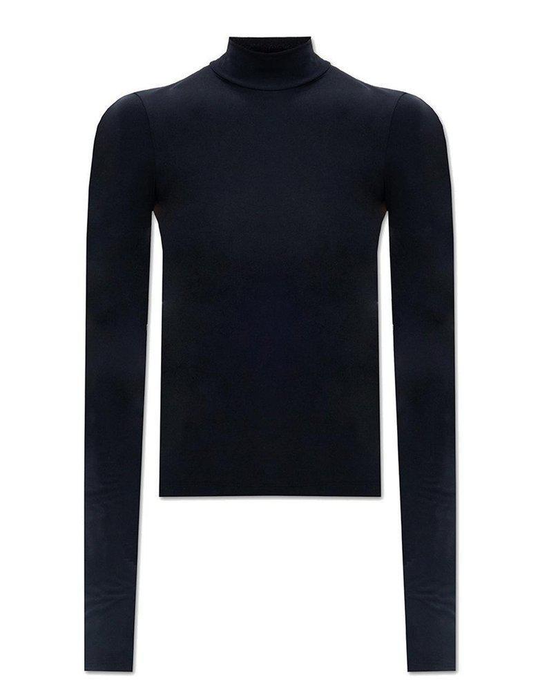 商品Helmut Lang|Helmut Lang Sheer Turtleneck Long Sleeve Top,价格¥1626,第1张图片