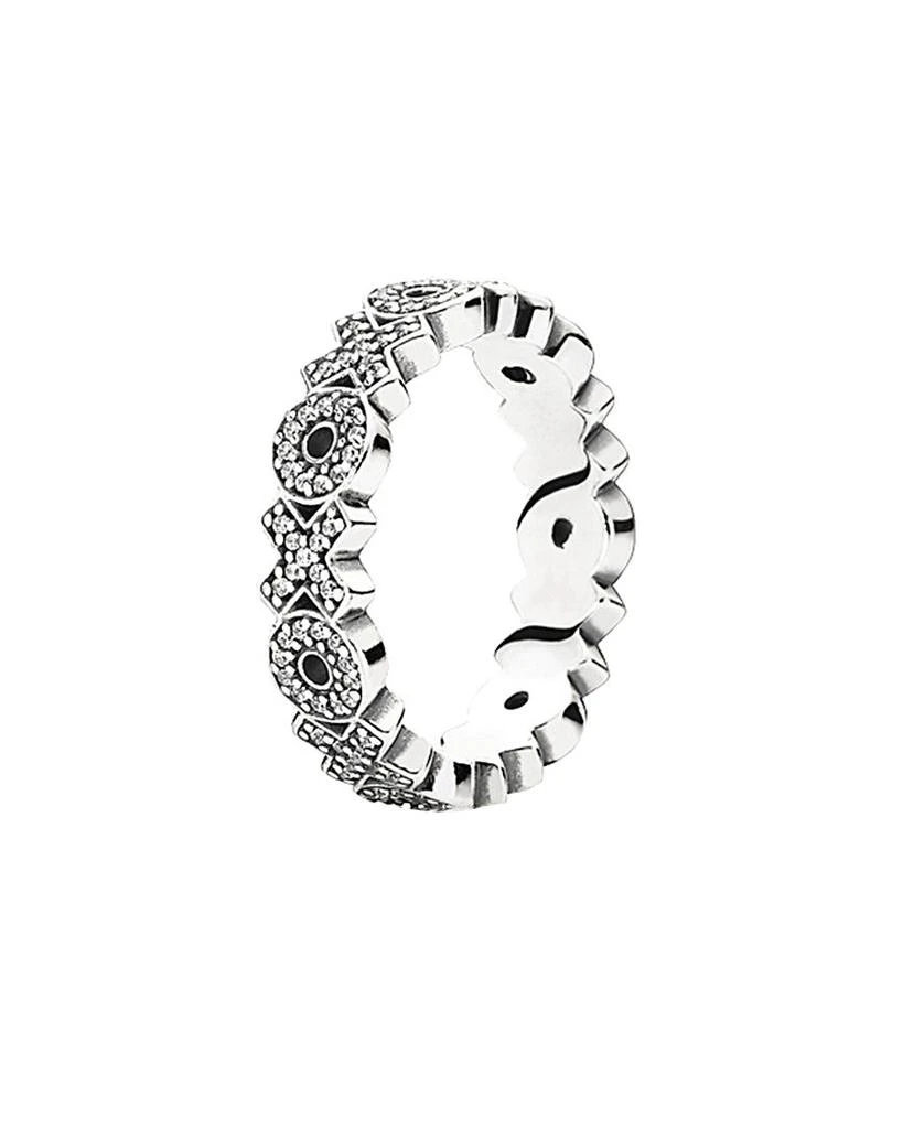 商品PANDORA|Pandora Silver CZ Sparkling Hugs & Kisses Ring,价格¥412,第1张图片