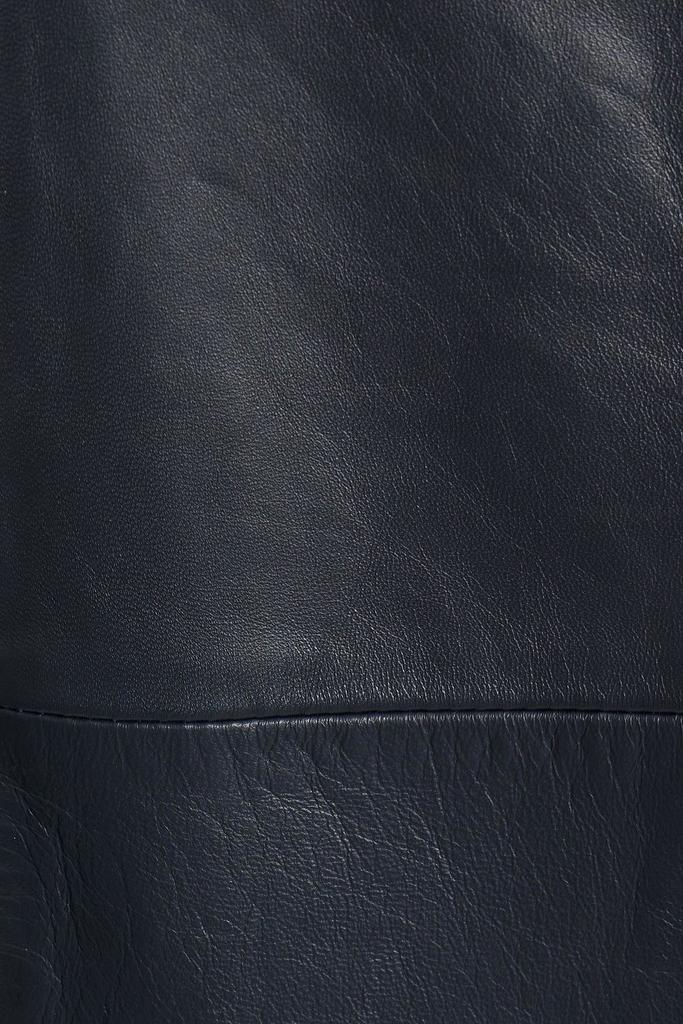 Cassio leather mini shirt dress商品第2张图片规格展示