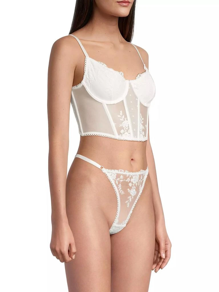 商品Kat the Label|Nicolette Mesh & Lace Bustier,价格¥255,第4张图片详细描述