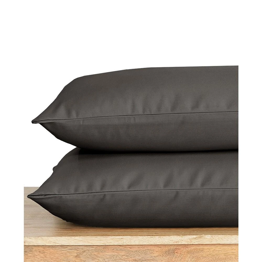 商品California Design Den|100% Organic Cotton Pillow Cases Queen / Standard Set Of 2, Authentic GOTS Certified, Soft & Cooling Percale Weave Cotton Pillowcases with envelope closure by California Design Den,价格¥130,第1张图片