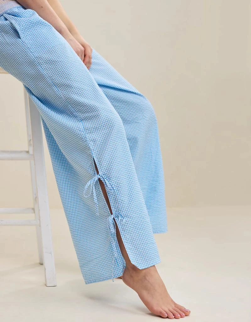 商品Aerie|Aerie Off-Duty Seersucker Side Tie Trouser PJ,价格¥113,第5张图片详细描述