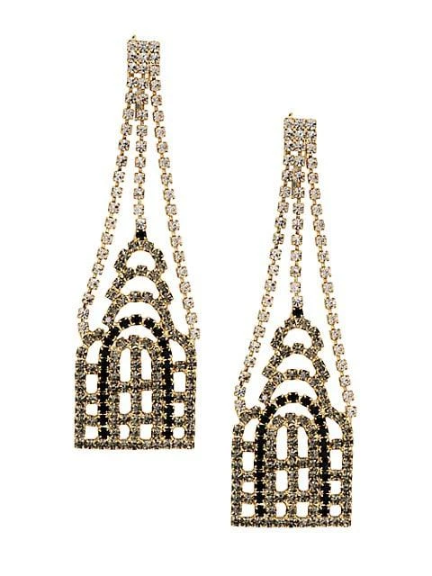 商品ROSANTICA|Voyage Goldtone & Faux Crystal Drop Earrings,价格¥749,第1张图片